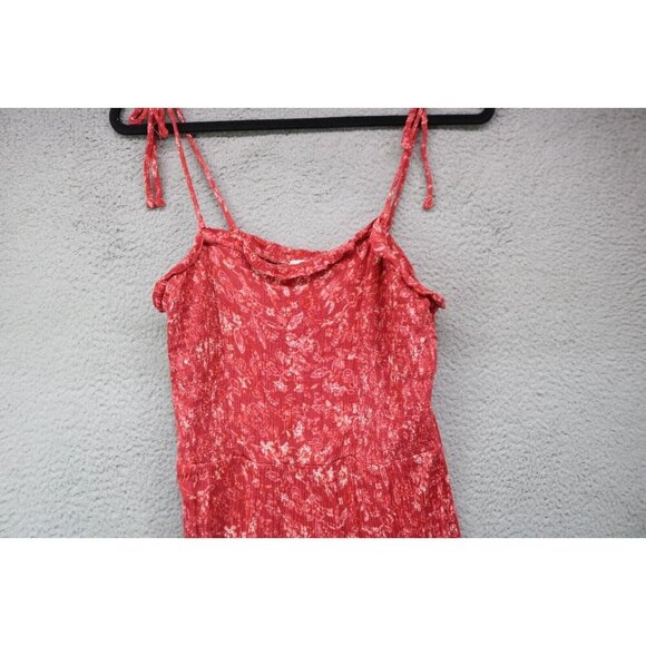 Knox Rose Gauzy Tiered Midi Dress-Size Medium-Straps-Stretchy Smocked - Picture 2 of 7